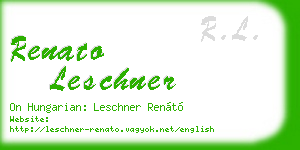 renato leschner business card